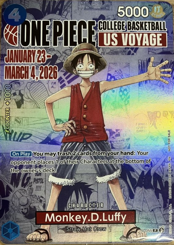 画像1: 【英語版】モンキー・D・ルフィ(未開封)(P-055)[US VOYAGE] (1)