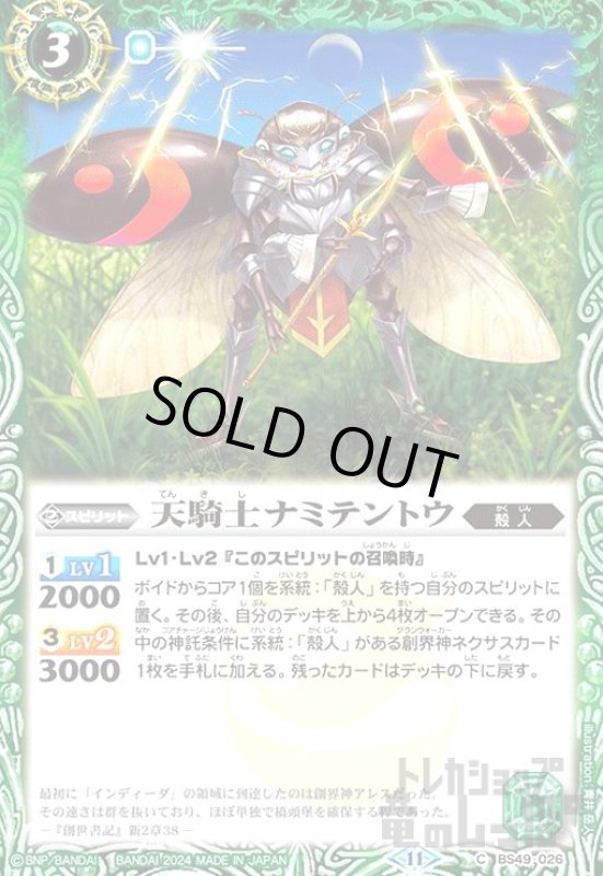 画像1: 天騎士ナミテントウ(11)(C)(BS49-026) (1)