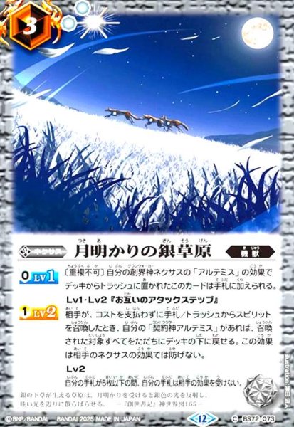 画像1: 月明かりの銀草原(C)(BS72-073) (1)