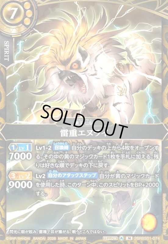 画像1: 雷重エヌライ(M)(26RBS01-074) (1)