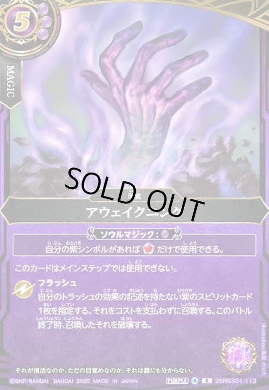 画像1: アウェイクニング(R)(26RBS01-113) (1)