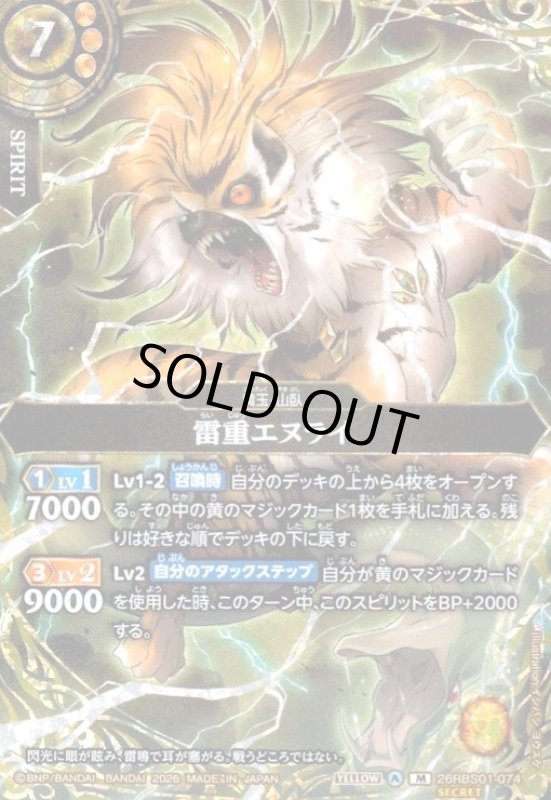 画像1: 雷重エヌライ(M/SECRET)(26RBS01-074) (1)