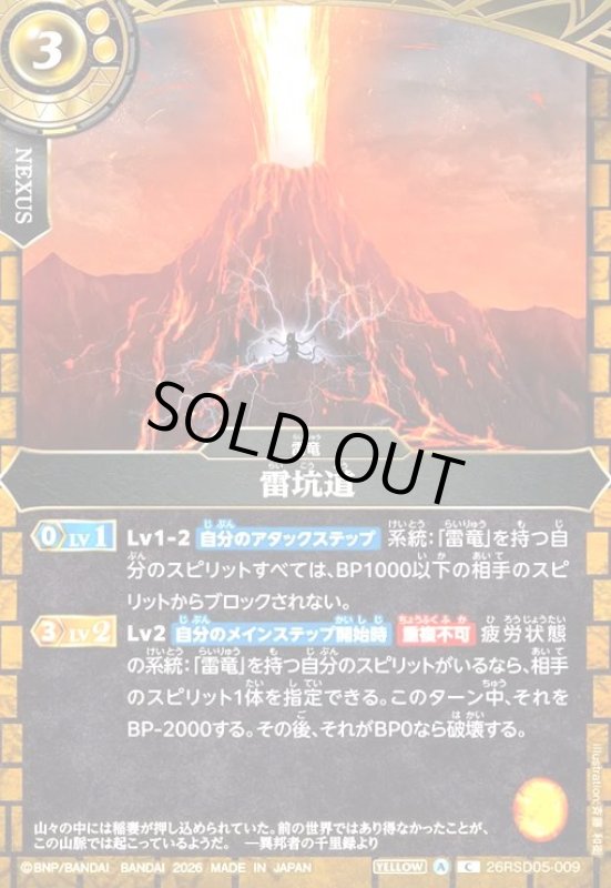 画像1: 雷坑道(C)(26RSD05-009C) (1)