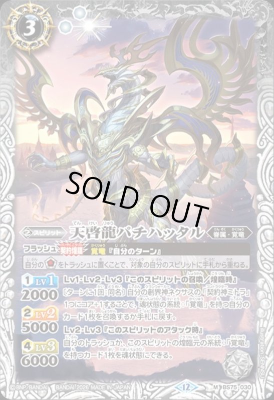 画像1: 天啓龍パチハッタル(M)(BS75-030) (1)