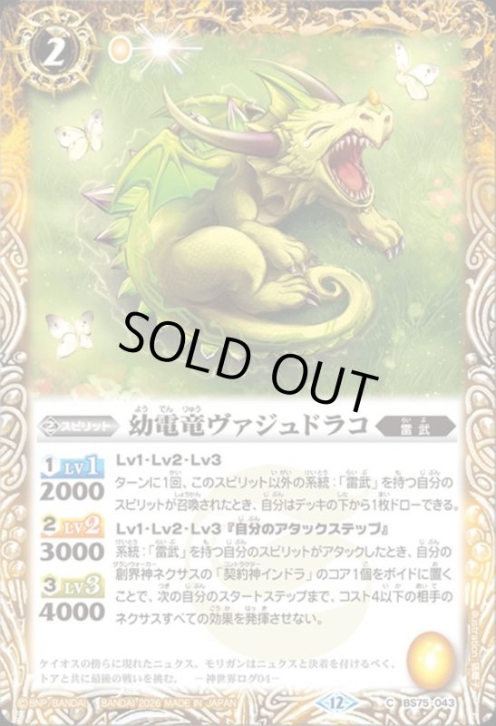 画像1: 幼電竜ヴァジュドラコ(C)(BS75-043) (1)