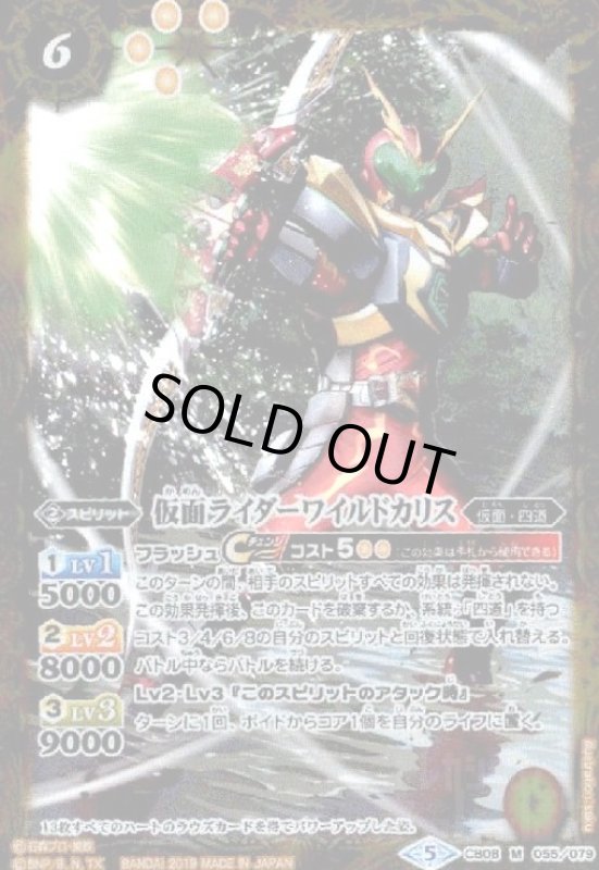 画像1: 仮面ライダーワイルドカリス(M)(CB08-055) (1)