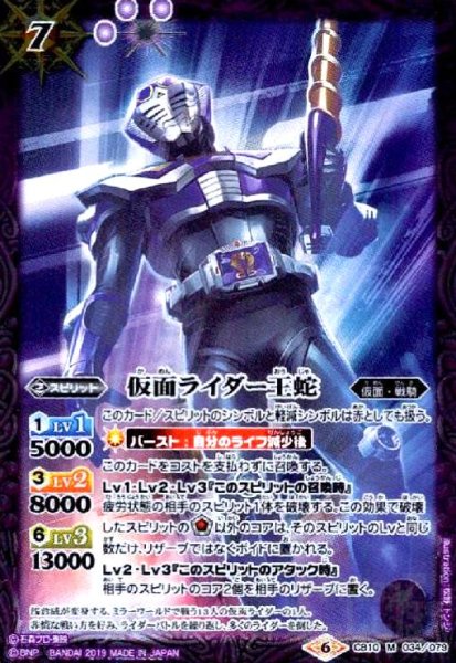 画像1: 仮面ライダー王蛇(M)(CB10-034) (1)