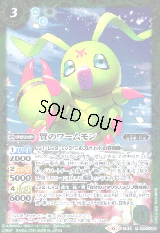 画像1: 賢のワームモン(R)(CB11-008) (1)