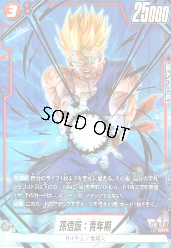 画像1: 孫悟飯:青年期(SR★)(FB08-012) (1)