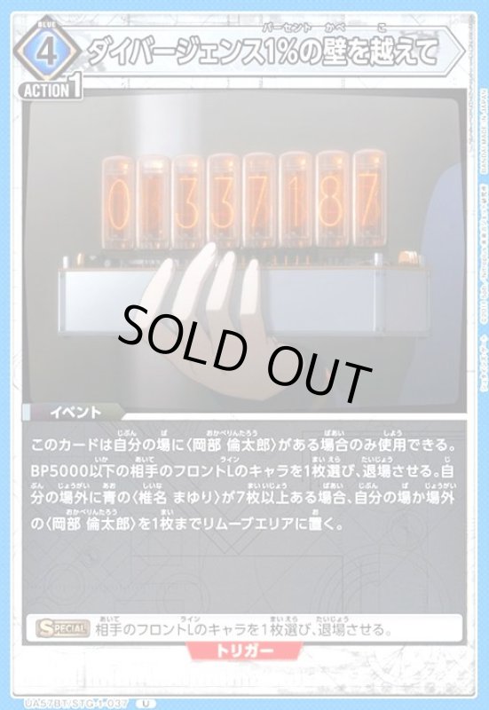 画像1: ダイバージェンス1%の壁を越えて(U)(UA57BT/STG-1-037) (1)