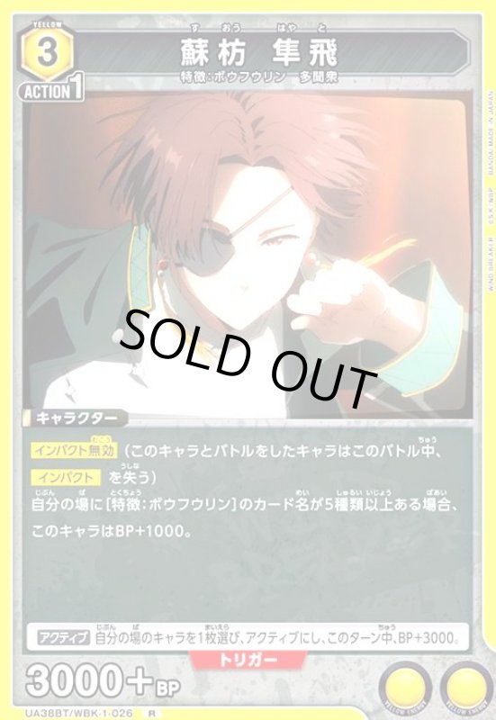 画像1: 蘇枋 隼飛(R)(UA38BT/WBK-1-026) (1)