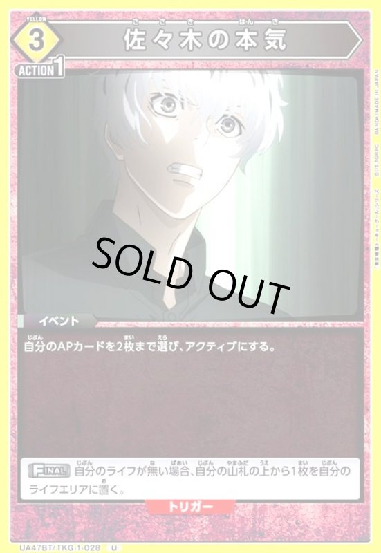 画像1: 佐々木の本気(U)(UA47BT/TKG-1-028) (1)